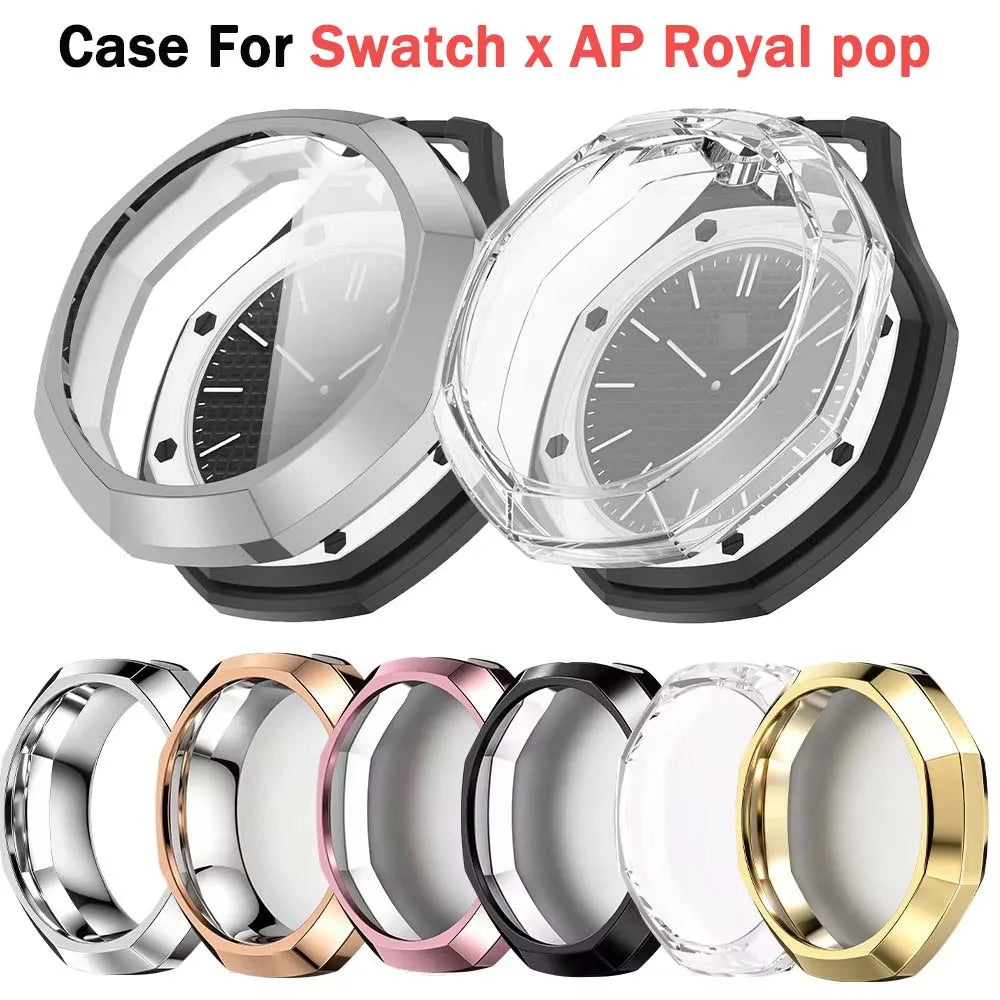 Soft TPU Case for Swatch x AP Royal Oak Pocket Watch Peaceful Pleasures Health and Wellness