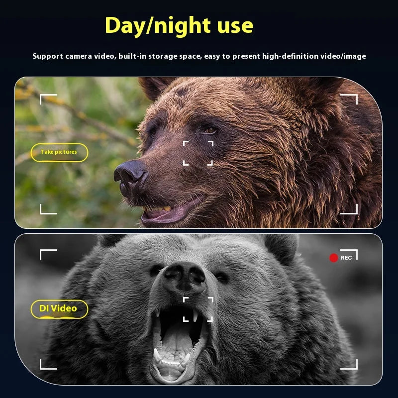 4K High-Definition Infrared Night Vision Device, 3-Inch Display Screen, Binoculars, Night Vision Device, Bird Watching Device Peaceful Pleasures Health and Wellness