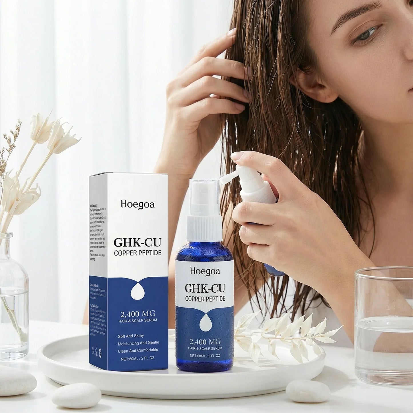 HOEGOA Copper Peptide Hair Growth Serum – Anti Hair Loss