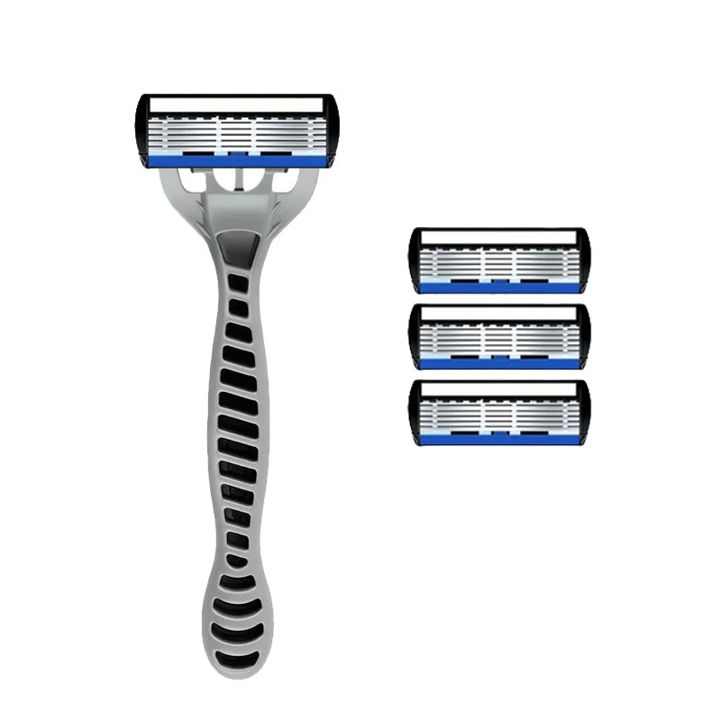 6-Blade Classic Safety Razor – Men's & Women's Manual Shaver