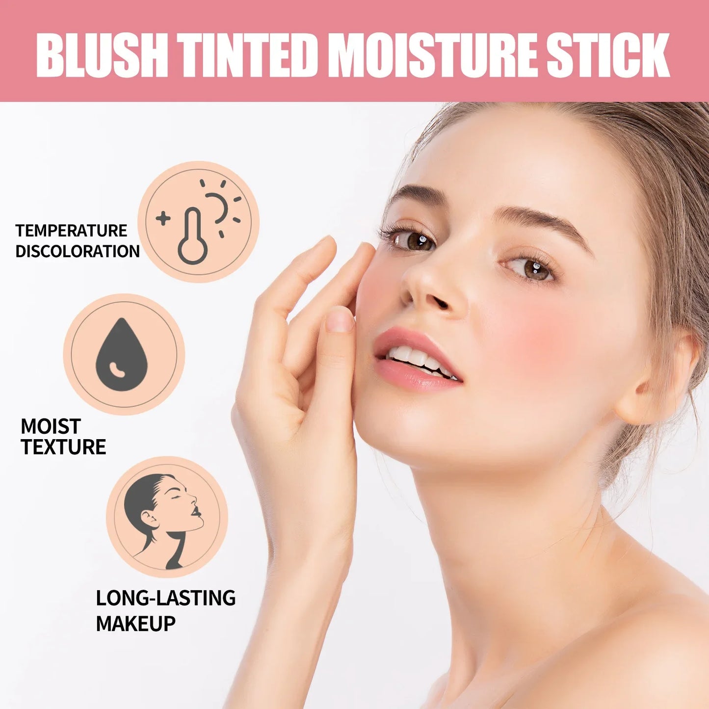 EELHOE Cream Blush Stick – Cheek Tint, Contour & Eye Shadow