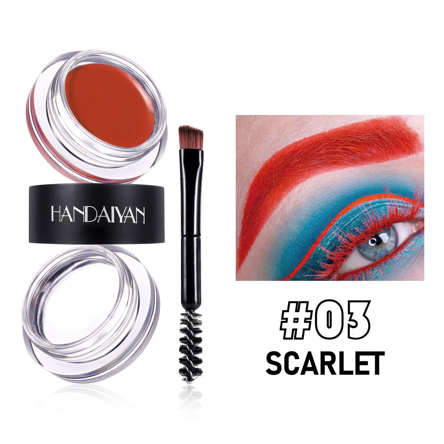 Handaiyan 2-in-1 Waterproof Eyebrow Wax & Tint Pomade | 3D Brows