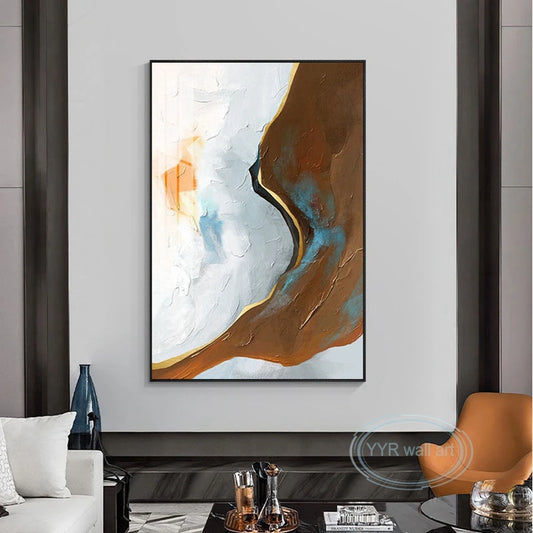 Home Decor Poster Handmade Wall Art Texture Mural Modern Abstract Oil Painting Acrylic Unframed Picture For Living Room Bedroom Peaceful Pleasures Health and Wellness