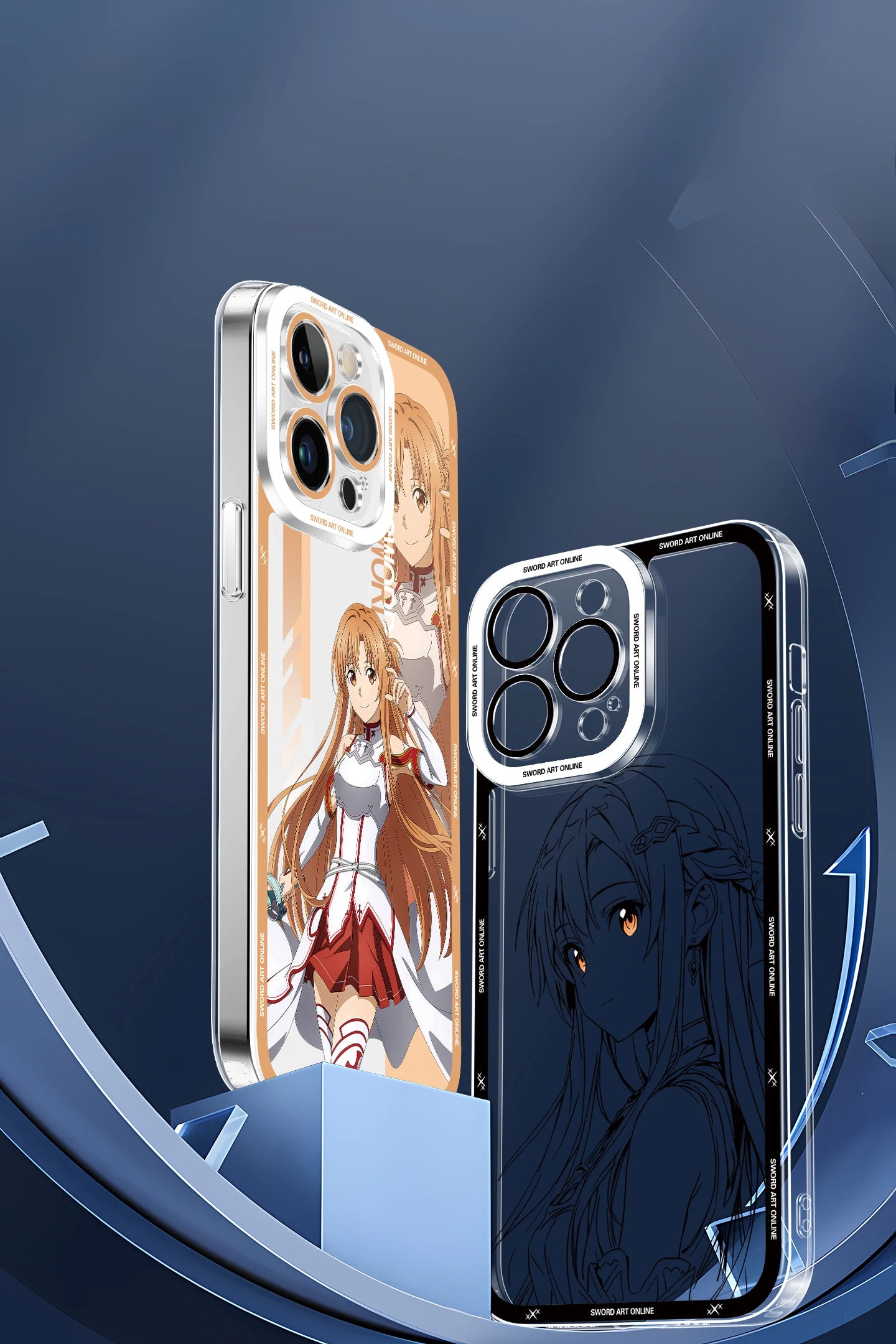 Japanese Anime Sword Art Online Phone Case for Iphone 17 16 15 14 13 12 11 Pro Max Plus Mini Air Asuna Kirito Phone Cover Peaceful Pleasures Health and Wellness
