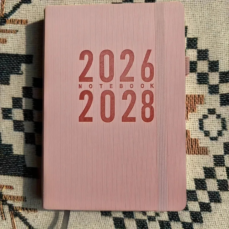 3-Year Monthly Planner 2026–2028 Softcover | Pen Holder & Diary