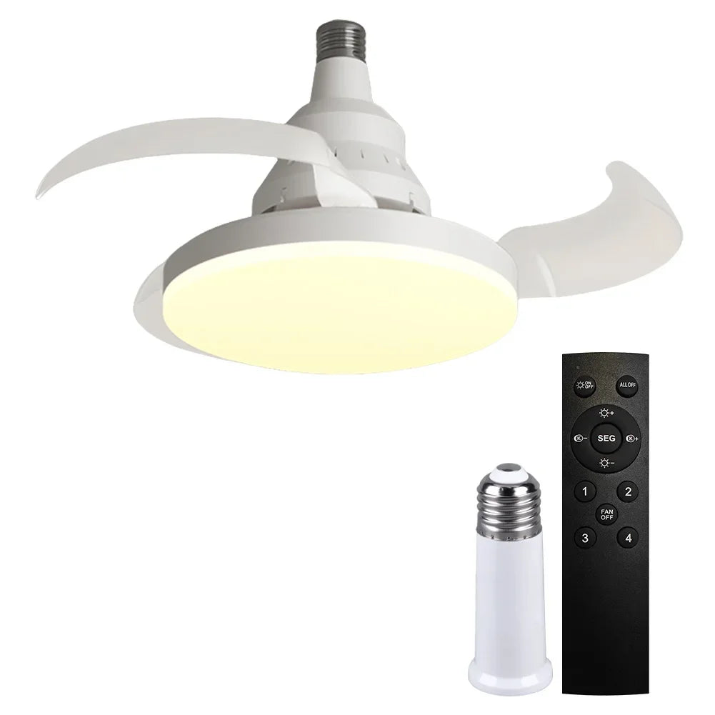 LED Ceiling Fan with Remote – Invisible Blade Design Home Appliances Peaceful Pleasures Health and Wellness