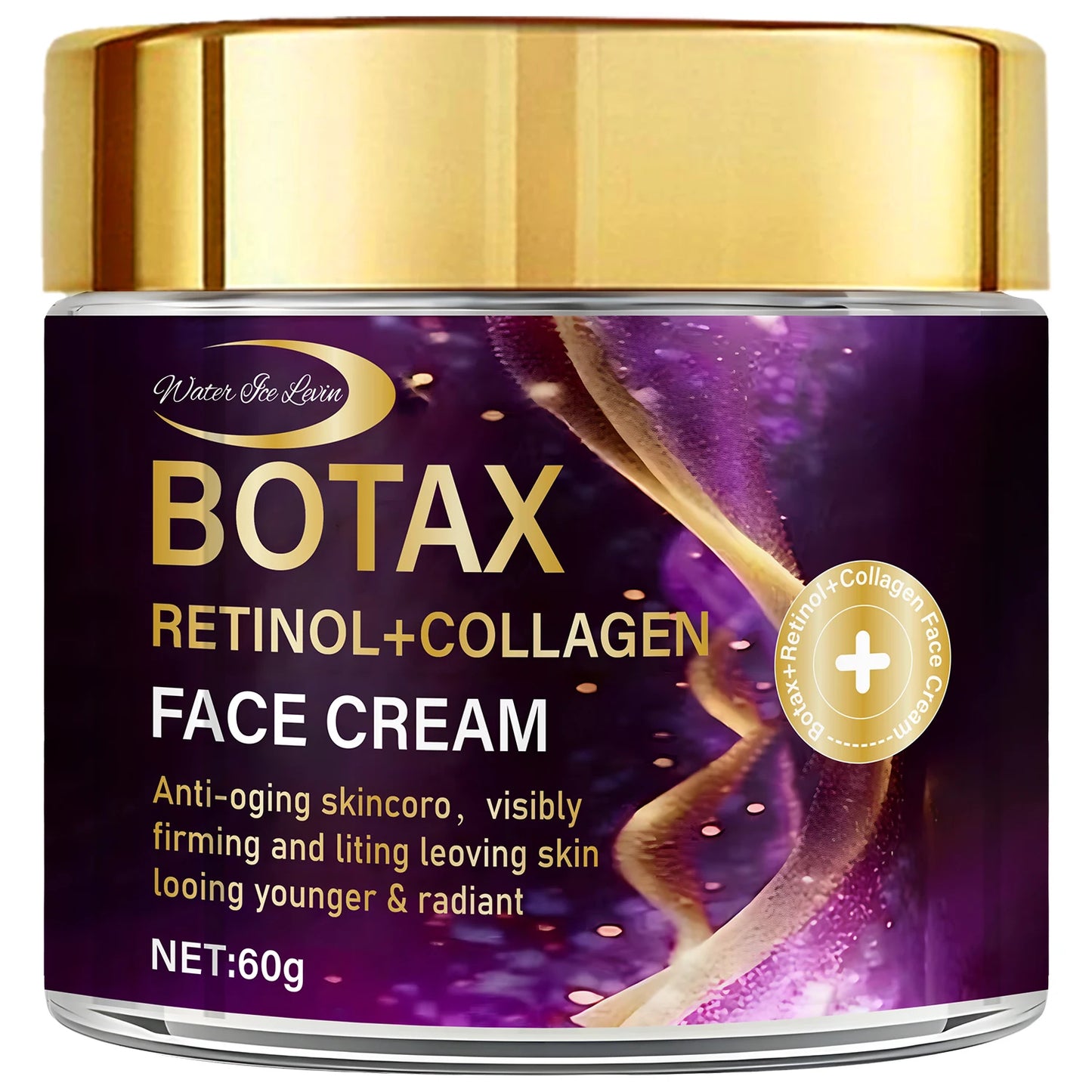 Retinol & Collagen Face Cream – Firming & Lifting Moisturizer Firming Face Cream Peaceful Pleasures Health and Wellness GOLD 60g