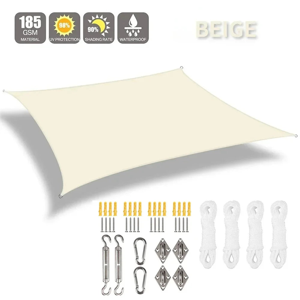 UV Block Shade Sail Canopy | Water Resistant Sun Shelter