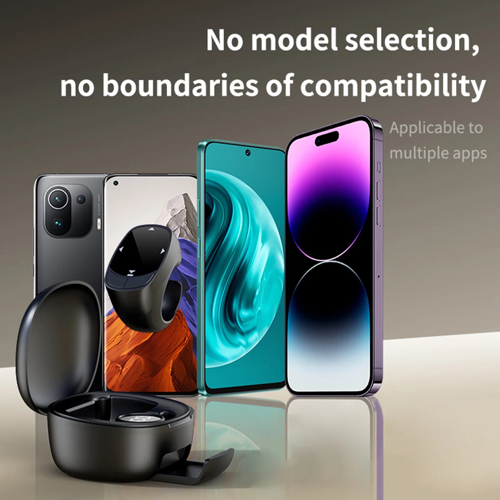 Bluetooth Ring Remote for TikTok, Camera Shutter & eBook Scrolling Peaceful Pleasures Health and Wellness