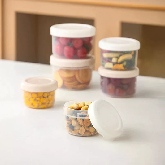 Round Plastic Food Storage Container with Lid | Fridge Box Food Storage Container Peaceful Pleasures Health and Wellness