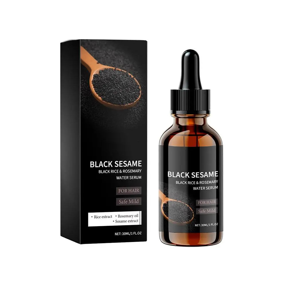 30ml Black Sesame Hair Strengthening Oil Ginger Biotin Essential Oils Nourishing Treatment Split Ends Dry All Types Peaceful Pleasures Health and Wellness B 30ml