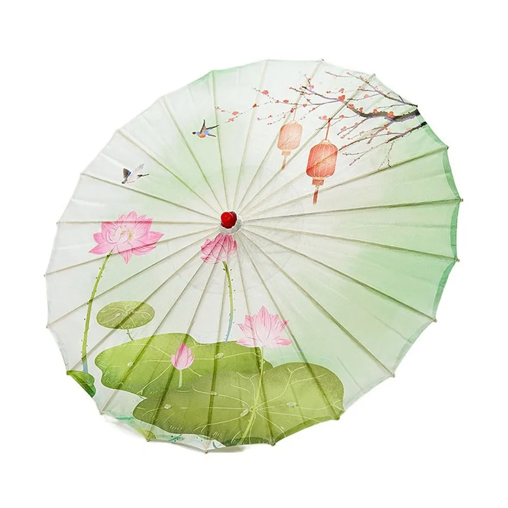 Handmade Bamboo Oil Paper Umbrella | Chinese Hanfu Parasol