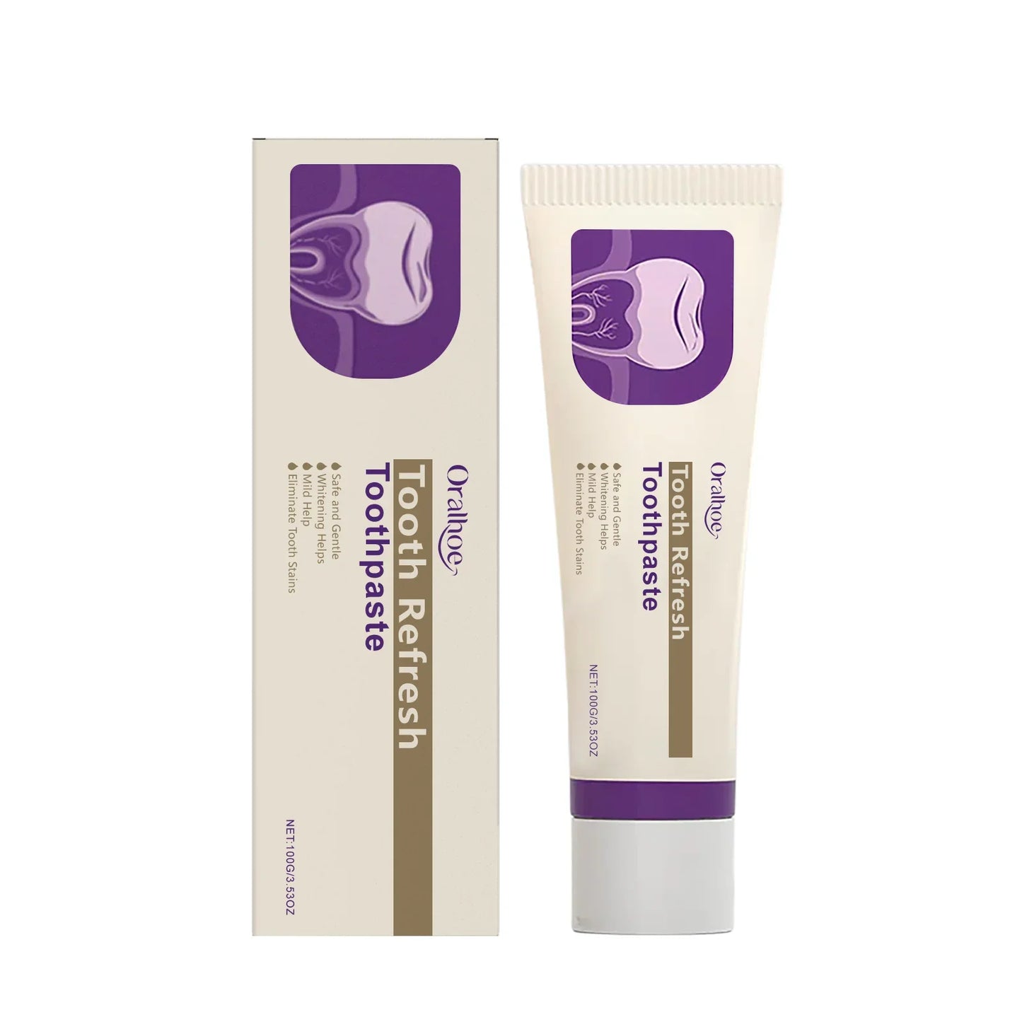 Oralhoe Whitening Toothpaste – Stain Removal & Fresh Breath