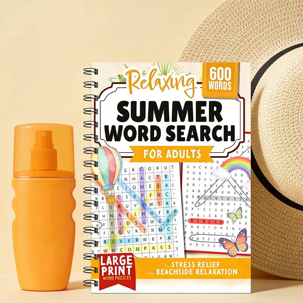 A4 Word Writing Book Digital Coloring Great Way Relax Entertain