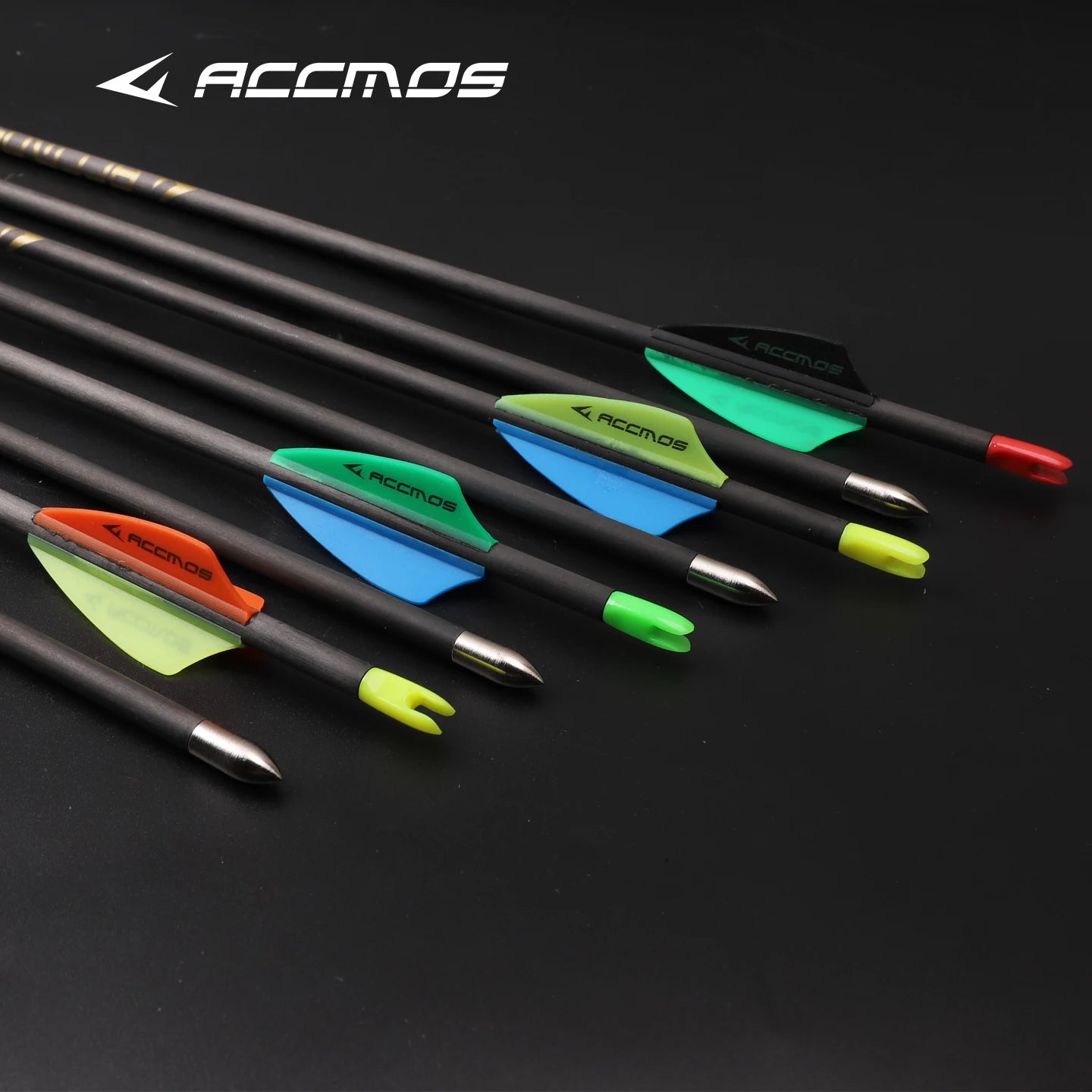 24 36 Beginner Practice Archery Pure Carbon Arrow Spine300 400 500