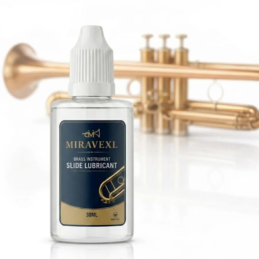 MIRAVEXL Brass Valve Oil 30ml – Trumpet, Horn, Tuba Lubricant