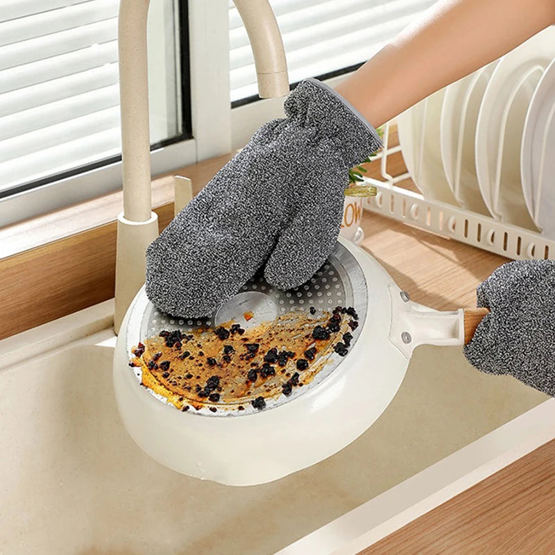Wire Dishwashing Gloves – Waterproof Kitchen Cleaning Mittens Kitchen Cleaning Gloves Peaceful Pleasures Health and Wellness