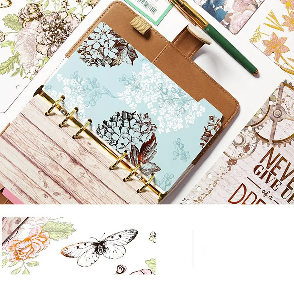 Notebook Binders Category Page Tab Binder Index Page Binder Indexing Cards Loose Leaf Separator Page Binder Index Dividers Peaceful Pleasures Health and Wellness