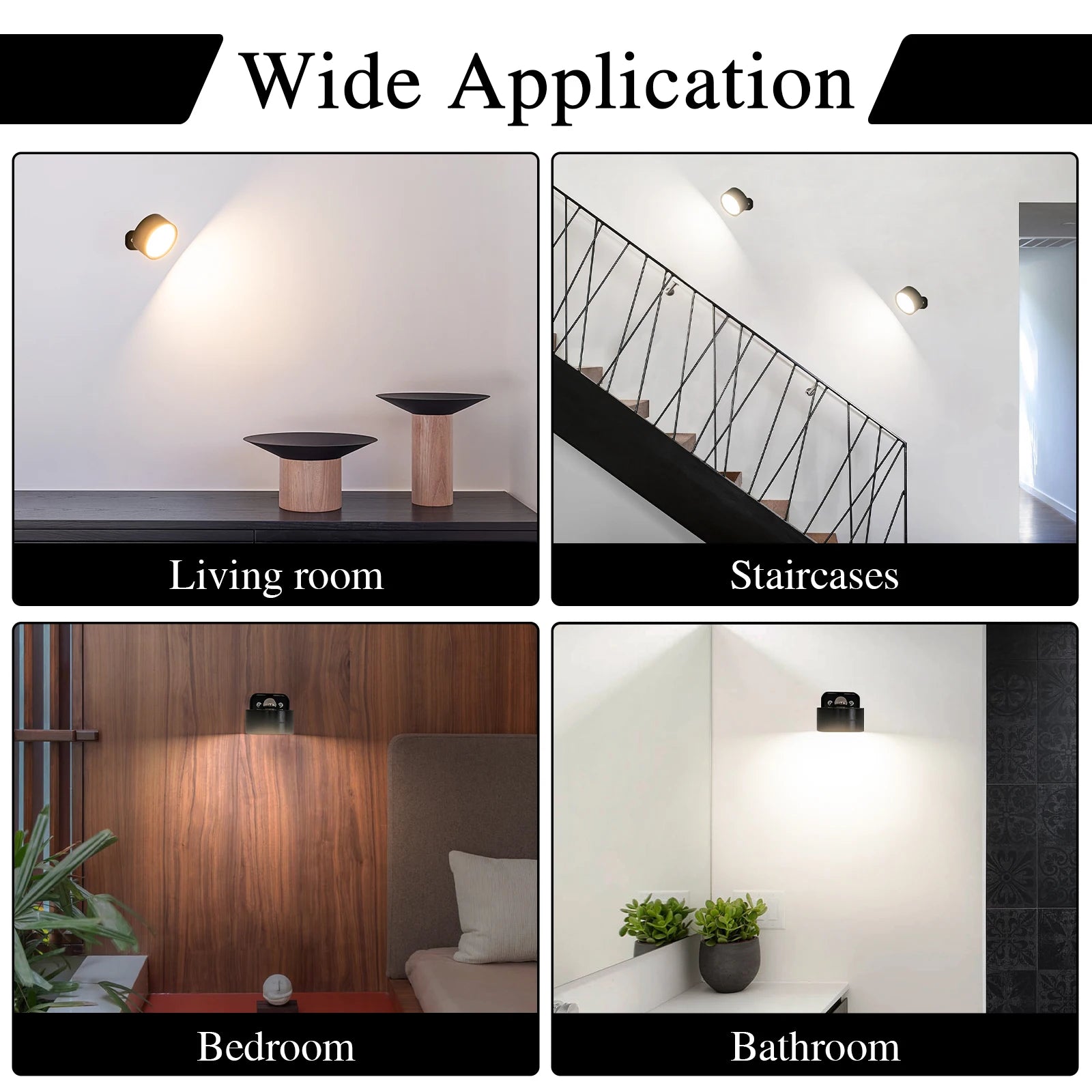 GGbingo LED Magnetic Wall Sconce Lights Dimmable Wall Mounted Lights with Remote, 360° Rotation Wall Mount Lamp for Bedroom Peaceful Pleasures Health and Wellness