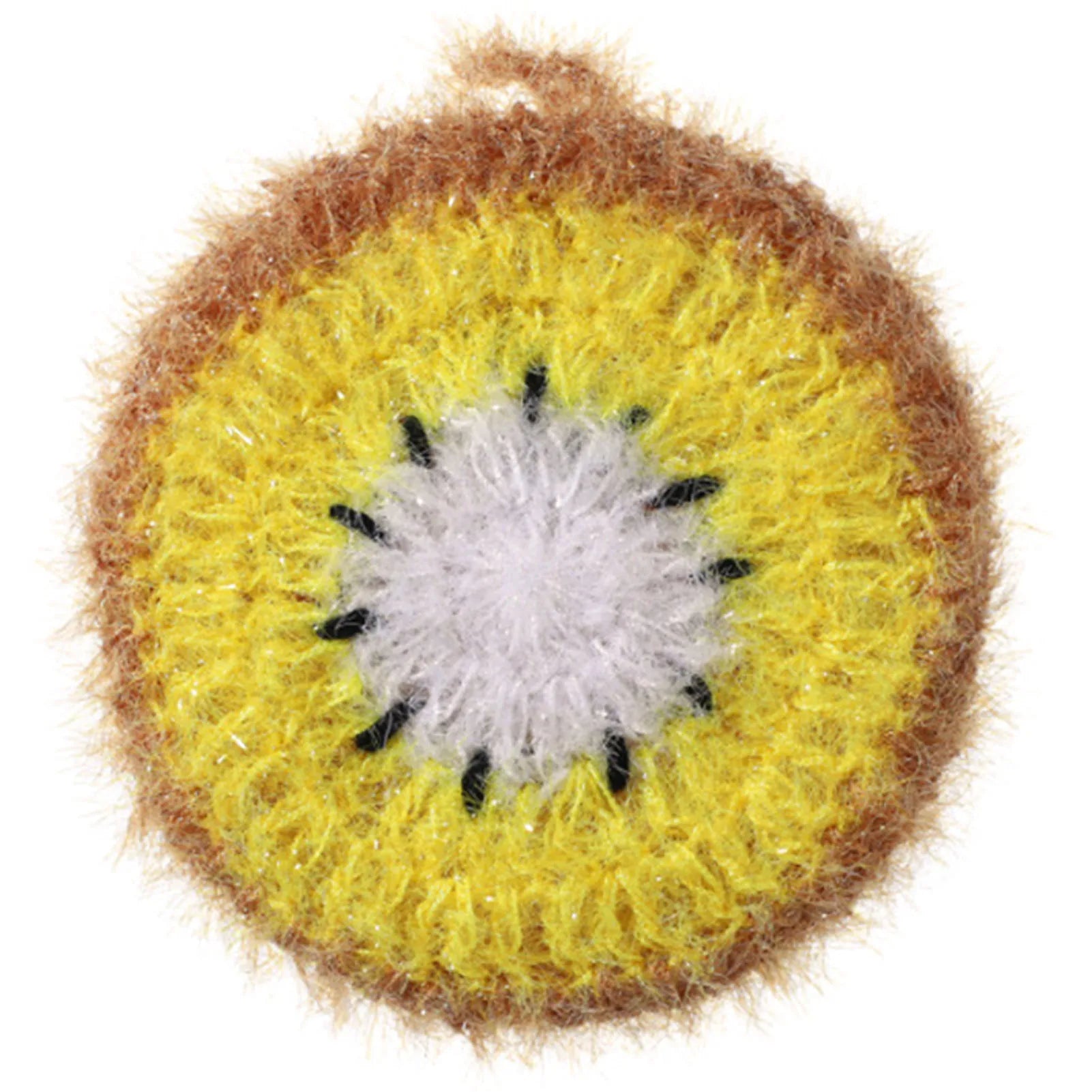 Fruit Shape Dish Scrubber Non-Scratch Kitchen Dish Scrubber for Cleaning Bathroom and Floors Peaceful Pleasures Health and Wellness Yellow