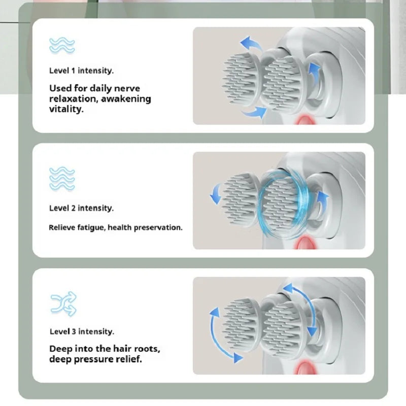 Deep Scalp Massage Head Cleaner Also Fit for Pets Electric Washable Portable Massage Tool Peaceful Pleasures Health and Wellness