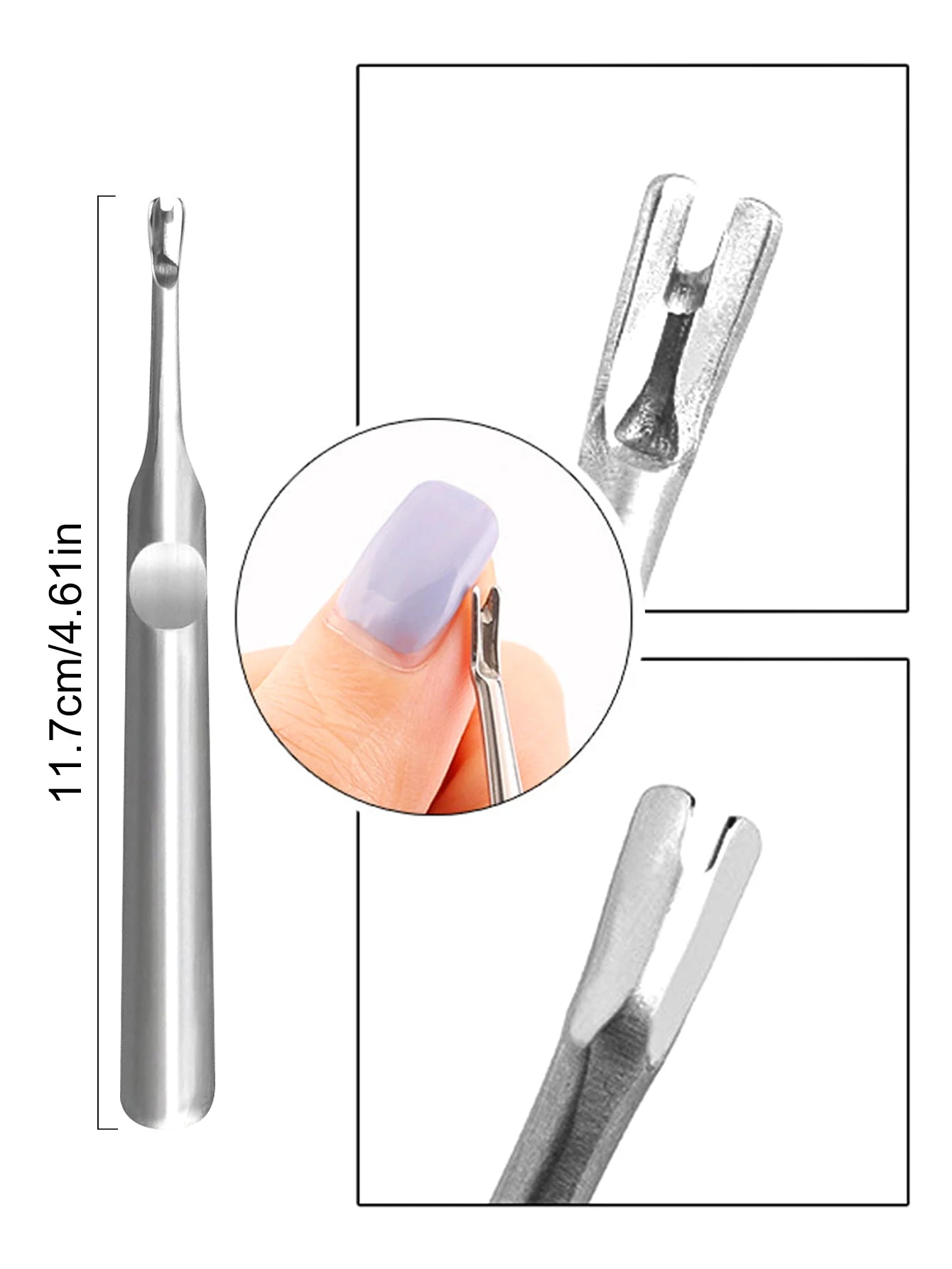 TWOING Professional Stainless Steel Nail Cutter Scissor Nippers Function Cuticle Pusher Remover Manicure Nail Art Care Tool Kit Peaceful Pleasures Health and Wellness