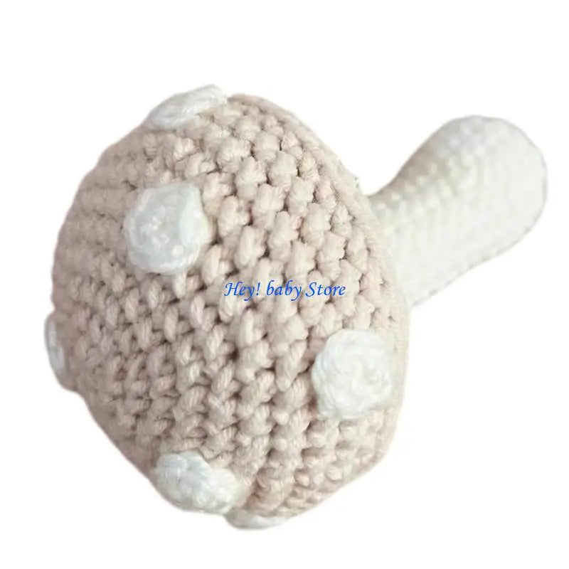 Knit Newborn Pumpkin Photo Prop Costume for Baby Photoshoot