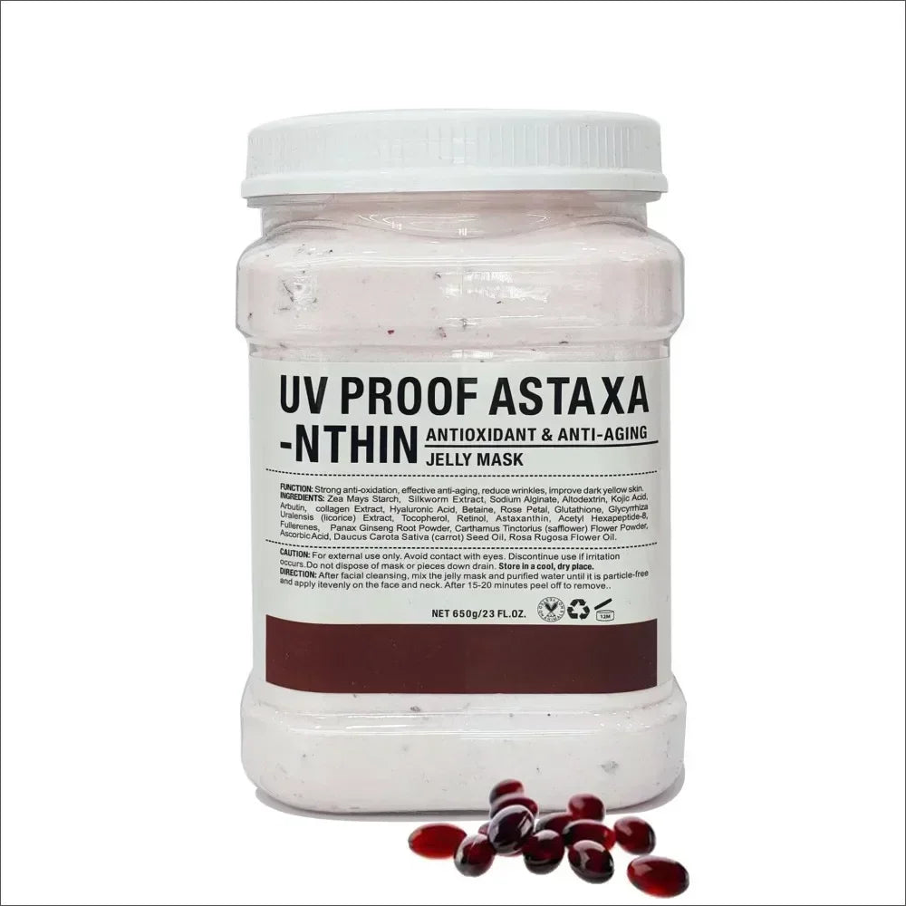 650g Arbutin Rose Jelly Peel-Off Mask – Vitamin C & 24K Gold