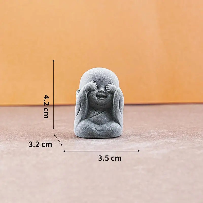 Zen Monk Statues | Resin Figurines for Meditation & Home Decor