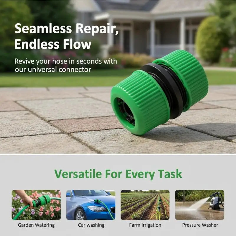 5-Pack Quick Connect Garden Hose Fittings & Drip Irrigation Adapter