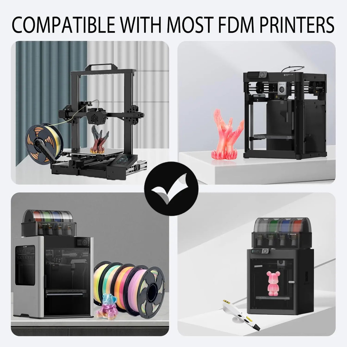 UV Color Changing PLA+ Filament 1.75mm 250g – DINGSUN 3D