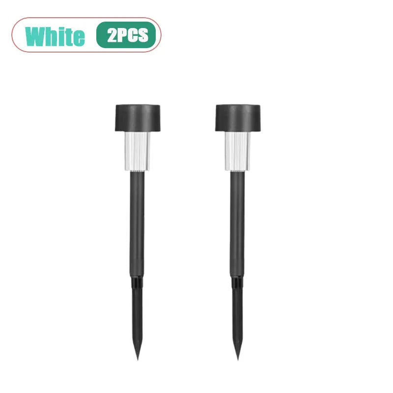 Solar Stainless Steel Pathway Lights | Waterproof Garden Stake Lamps