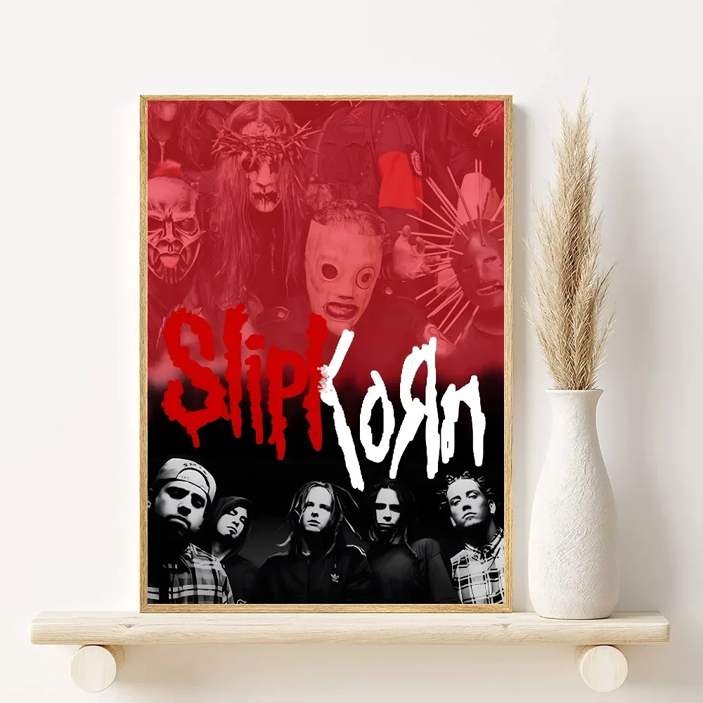 1pc Korn Rock Band Music Poster, Minimalist Aesthetics Canvas Painting Print for Living Room Modern Home Decor Peaceful Pleasures Health and Wellness