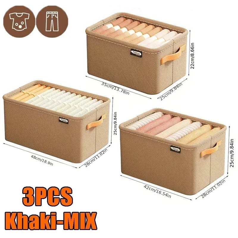 Foldable Clothes Storage Box – Wardrobe & Drawer Organizer