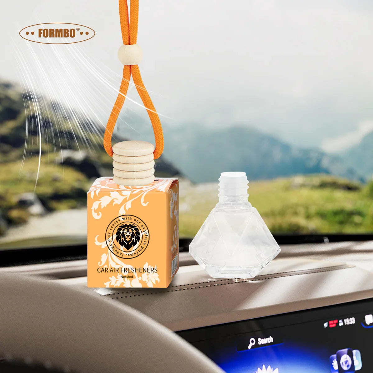 FORMBO Car Air Freshener – Long-Lasting Liquid Fragrance 8ml