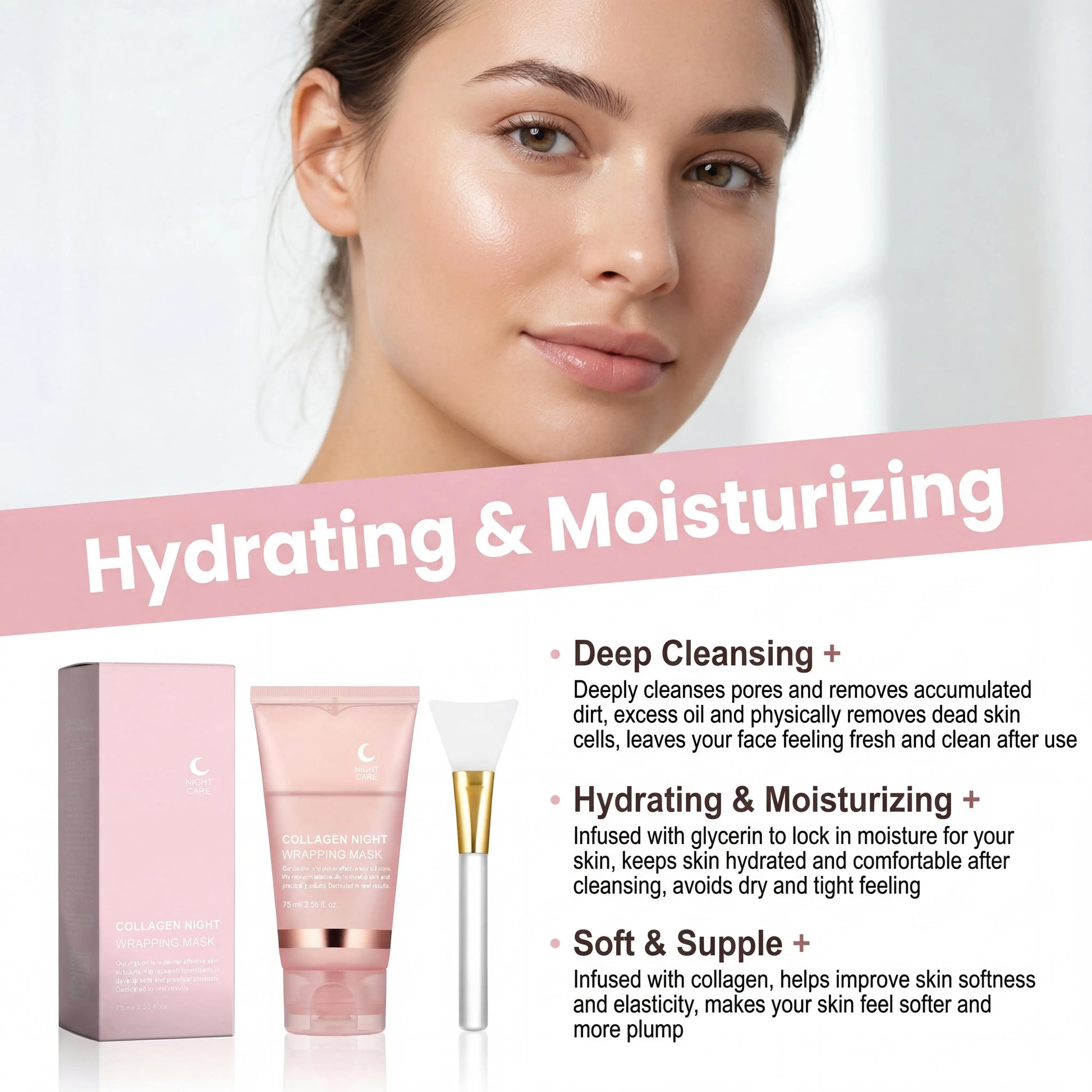 Nourishing Collagen Peel-Off Facial Mask Set for Skin Care Peaceful Pleasures Health and Wellness