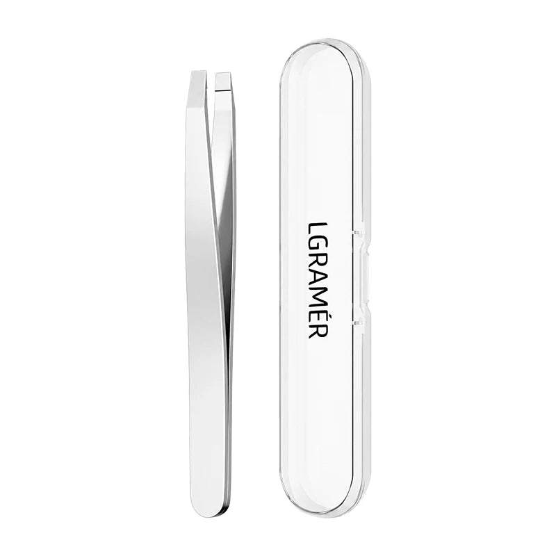 Precision Slant Eyebrow Tweezers | Facial Hair & Blackhead Removal