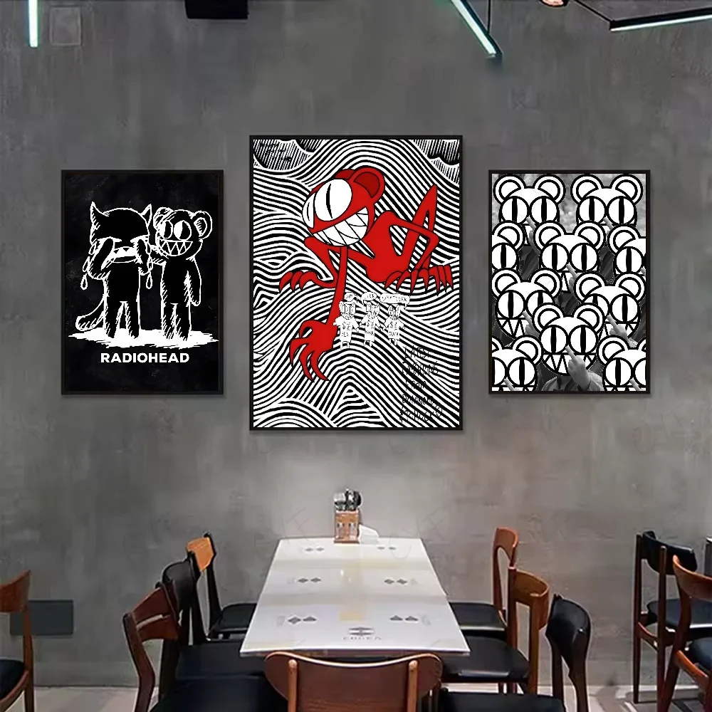 Radiohead Vintage Minimalist Canvas Wall Art Poster | Unframed