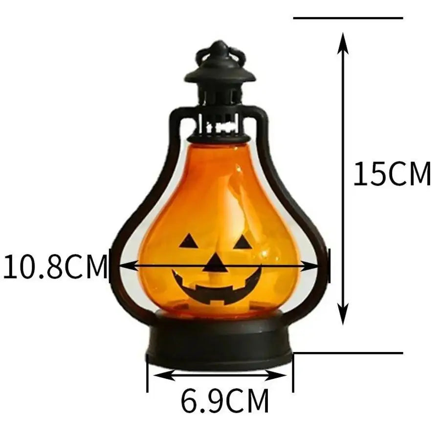 Halloween Portable LED Pumpkin Lantern Ghost Shape Handheld Light