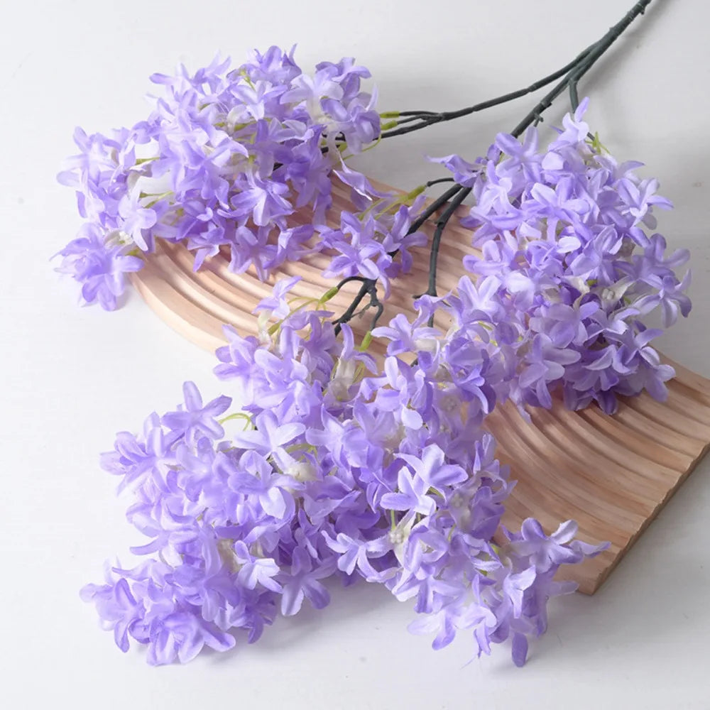 Silk Artificial Lilac Flowers Long Stem | Faux Floral Decor