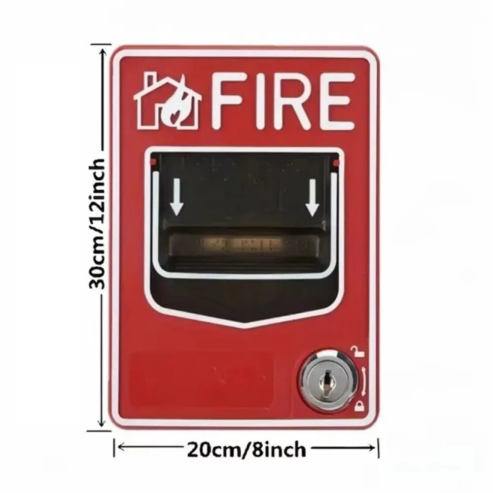 Sturdy Hard Casing Conventional Manual Alarm Call Point Prominent Red Outer Shell Manual Emergency Push Button Peaceful Pleasures Health and Wellness