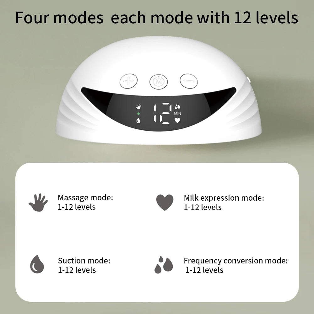 Wearable Hands-Free Electric Breast Pump | 4 Modes, BPA-Free