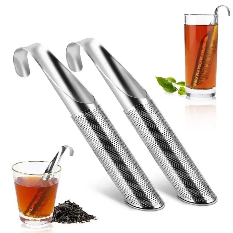 Telescopic Stainless Steel Tea Infuser Reusable Strainer Filter Spoon