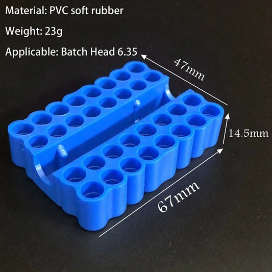 2-Pack 32-Hole Bit Organizer – 1/4" Hex Shank Storage Case Bit Holder Organizer Oasis Select