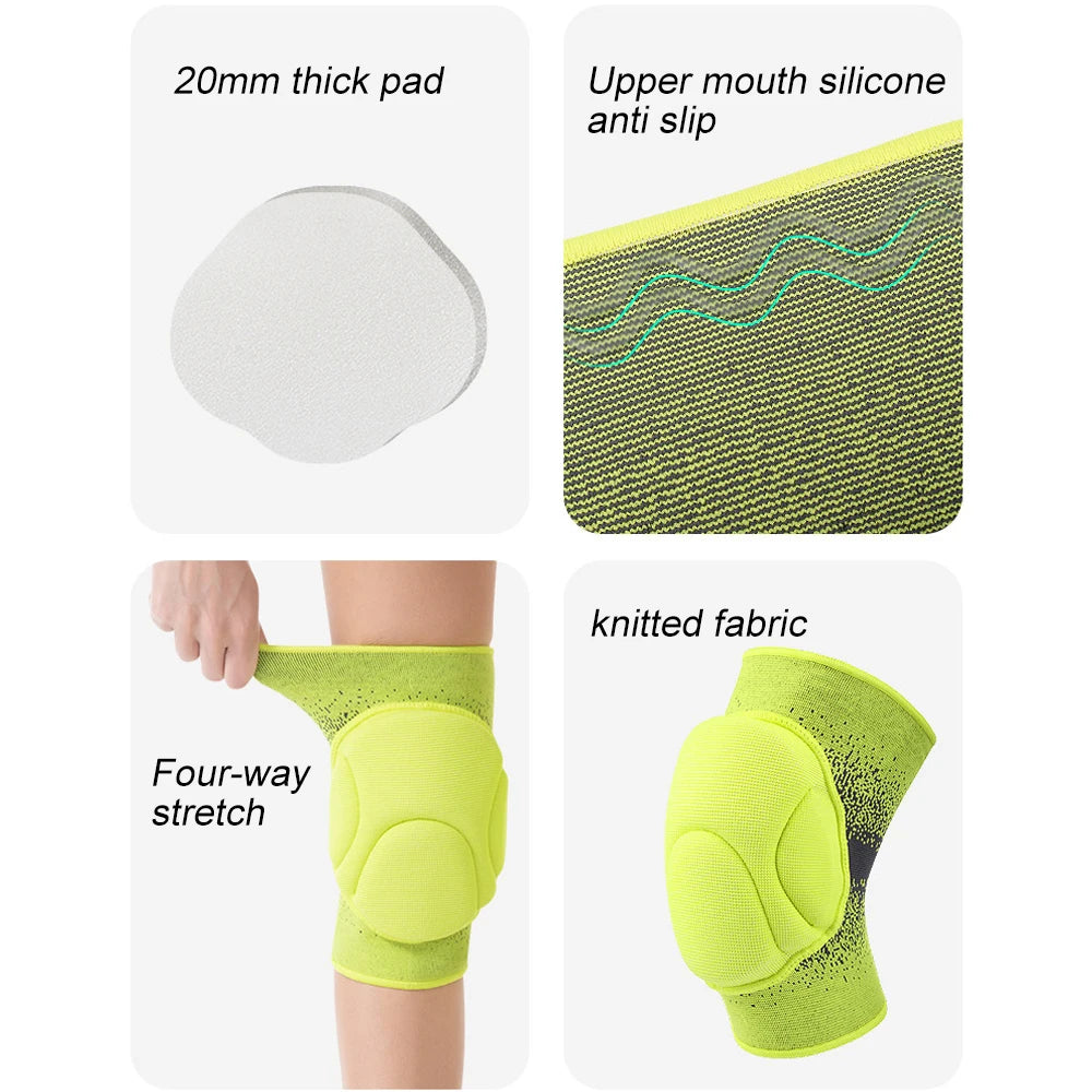 WEFITON Heavy Duty Knee Pads | Thick Sponge Impact Protection Sports Knee Pads Peaceful Pleasures Health and Wellness