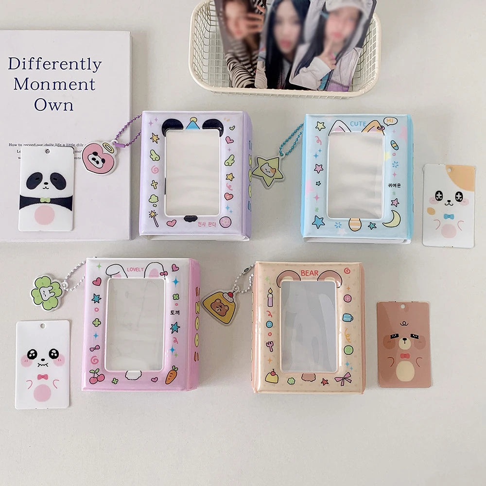 20 Double-sided Card Communication Sealed Photo Albums One Grid Three
