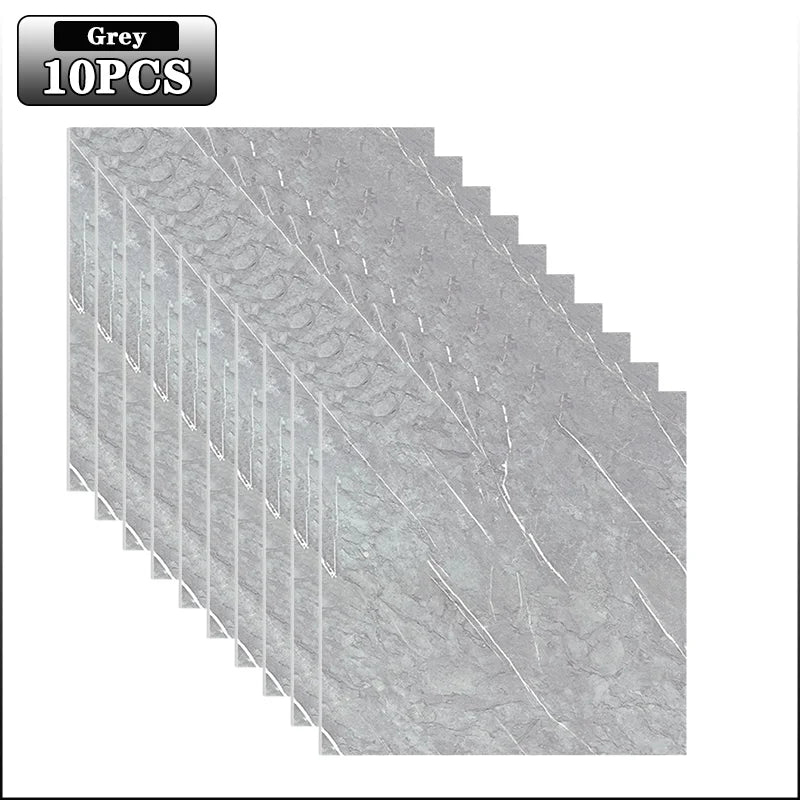 Marble Peel & Stick Floor Tiles – Self-Adhesive PVC 10–40 Pcs