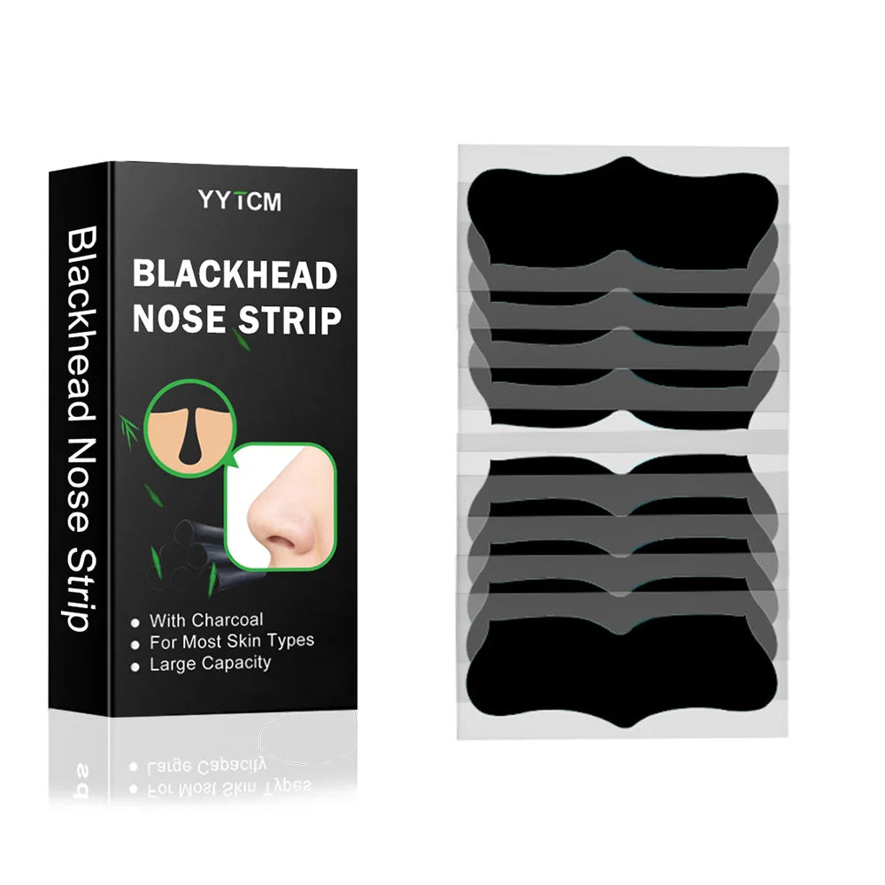 Large Size Black Nose Strips Bamboo Charcoal Blackhead Remover Deep Cleansing Pore Strips for Nose Care 5/10/15/20/30/40/80pcs Peaceful Pleasures Health and Wellness 1box 10pcs