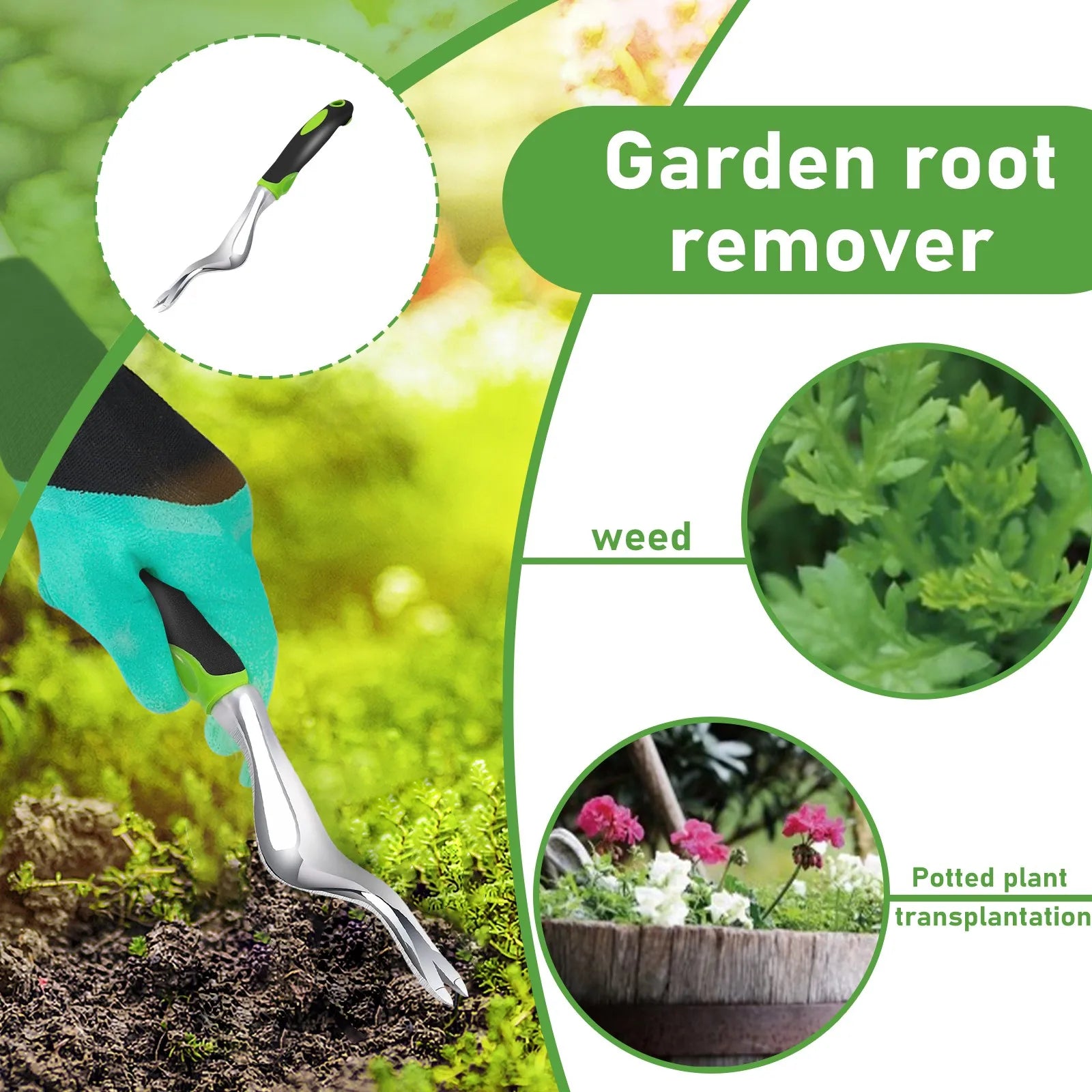 Hand Weeder Tool – Ergonomic Weed Puller & Root Digger Garden Weeder Tool Peaceful Pleasures Health and Wellness
