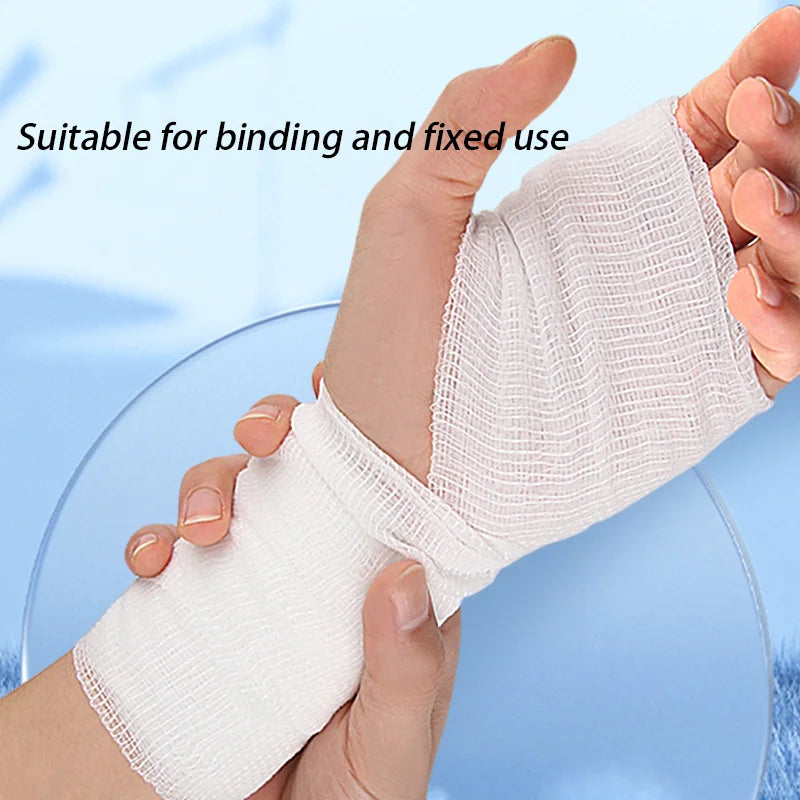 Cotton Gauze Elastic Bandage,Soft And Breathable Dressing,Pressure Bandage Suitable For Medical Wound Care Peaceful Pleasures Health and Wellness
